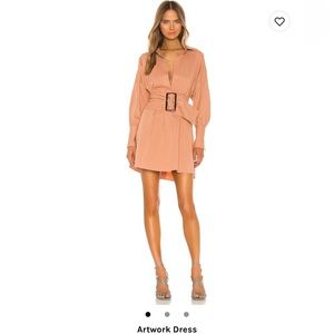 C/MEO Artwork Dress in Tan